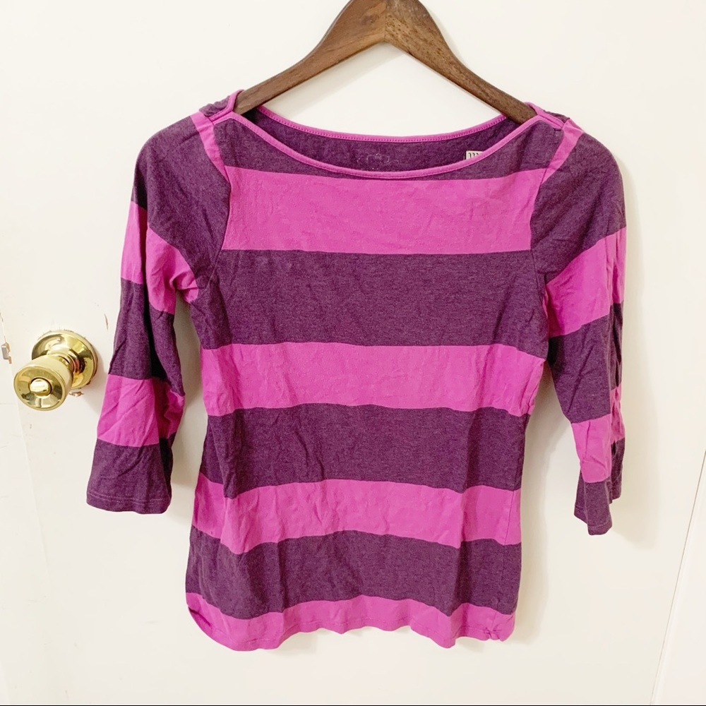 5/$25 Old Navy striped purple shirt top small